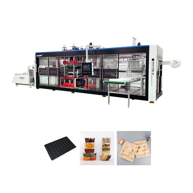 HYX-7161 MACCHINA TERMOFORMING di 3 stazioni di pressione positiva e negativa completamente automatica