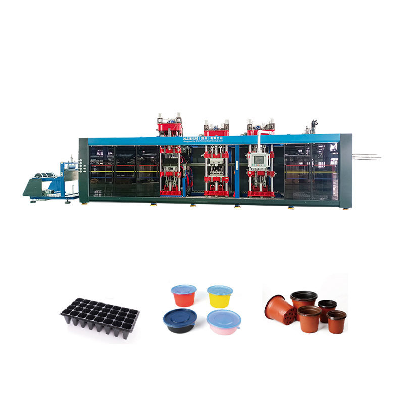 HYX-7161 MACCHINA TERMOFORMING 4 stazioni di pressione positiva e negativa completamente automatica