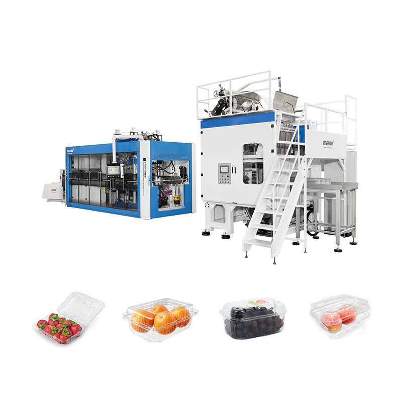 Macchina per termoforming automatico ad alta velocità + taglio orizzontale